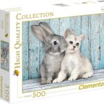 Clementoni Puzzle 500 Pz. HQC Gatto e Coniglio