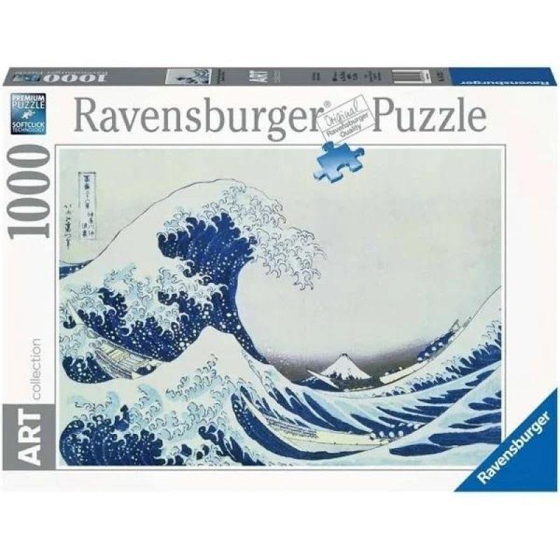 02e434052f231e17dfbc65e3a7a3d25a Ravensburger Puzzle 1000 pz. The Great Wave Off Kanagawa - immagine 1