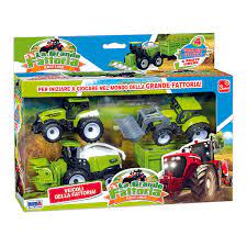 0449ff70d1641731df10e064e8747c1f RSToys 3 Veicoli Agricoli + carro con retrocarica - immagine 1
