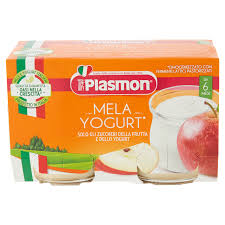 04d8d604c856dfac5cfc3a98f3ae24ba Plasmon Omogeneizzato Yogurt Mela gr. 120x2 - immagine 1