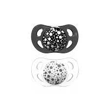 0547965fcb87a7279ca28dfd3b6cd5a4 Twistshake 2x Succhietti 0-6m Pastel Black - White - immagine 1