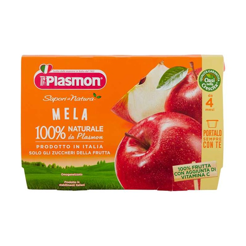06637b0ab7784d6d110e1ad6003946a3 Plasmon Sapori di Natura Omo Frutta 4x100 gr. Mela - immagine 1