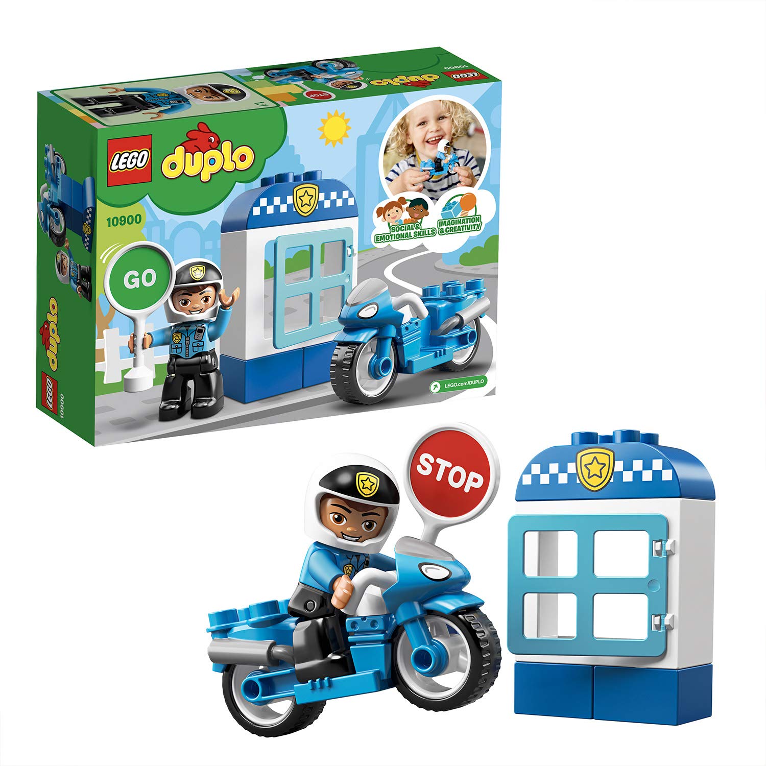 06acab618b24fd5ceba344676e45d57a Lego Duplo Moto della Polizia - immagine 1