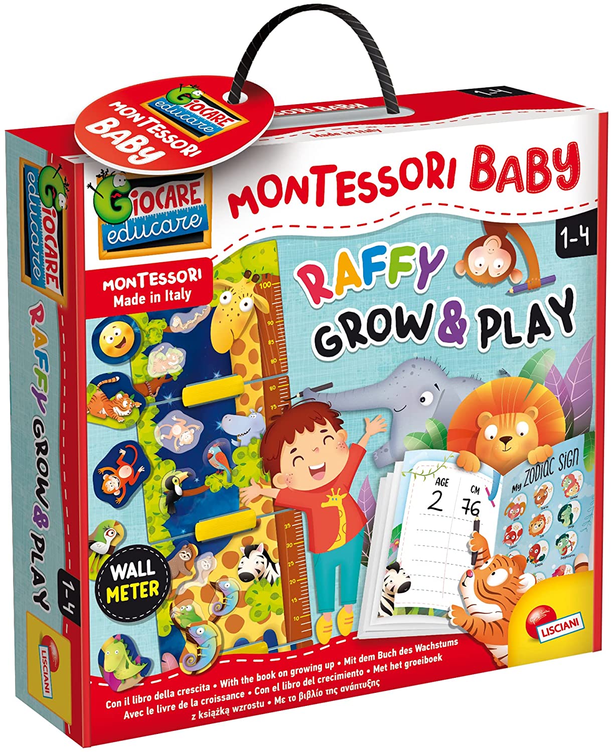 079610a11561273e68d6bf895eefe3f1 Lisciani Montessori Baby Giraffa Misurabimbo - immagine 1