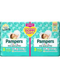 07f35ddc88bb8541a6da83b8631afd40 Pampers Babydry Duo Midi 40 pz - immagine 1
