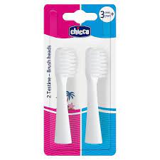 0813f7ade7e99309488c9465233099a1 CHICCO TESTINE SPAZZOLINI ELETTRICI 2PZ - immagine 1