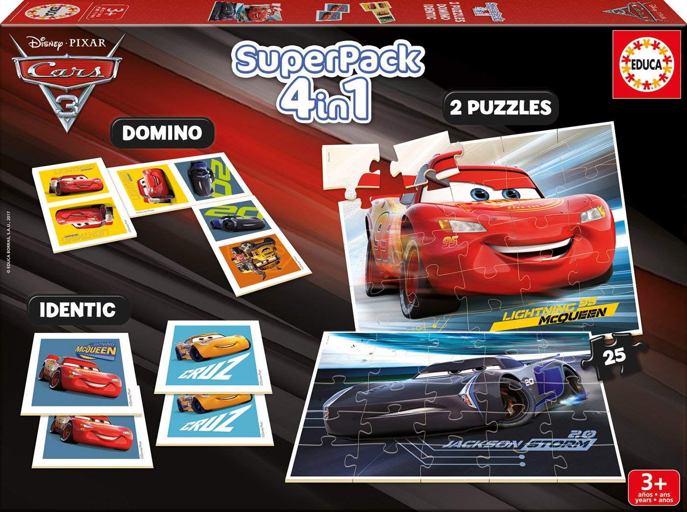 089f2088bca66075f993c233576f1b45 *Educa Superpack Cars 4 in 1 - immagine 1