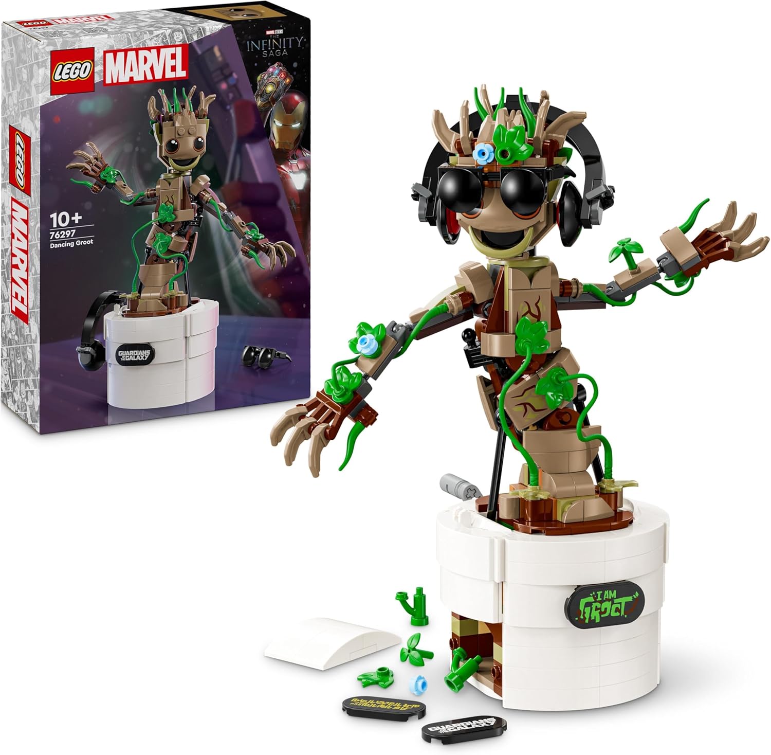 08c381a850f67bf255178eefd23cb01d Lego Super Heroes Marvel Groot ballerino - immagine 1