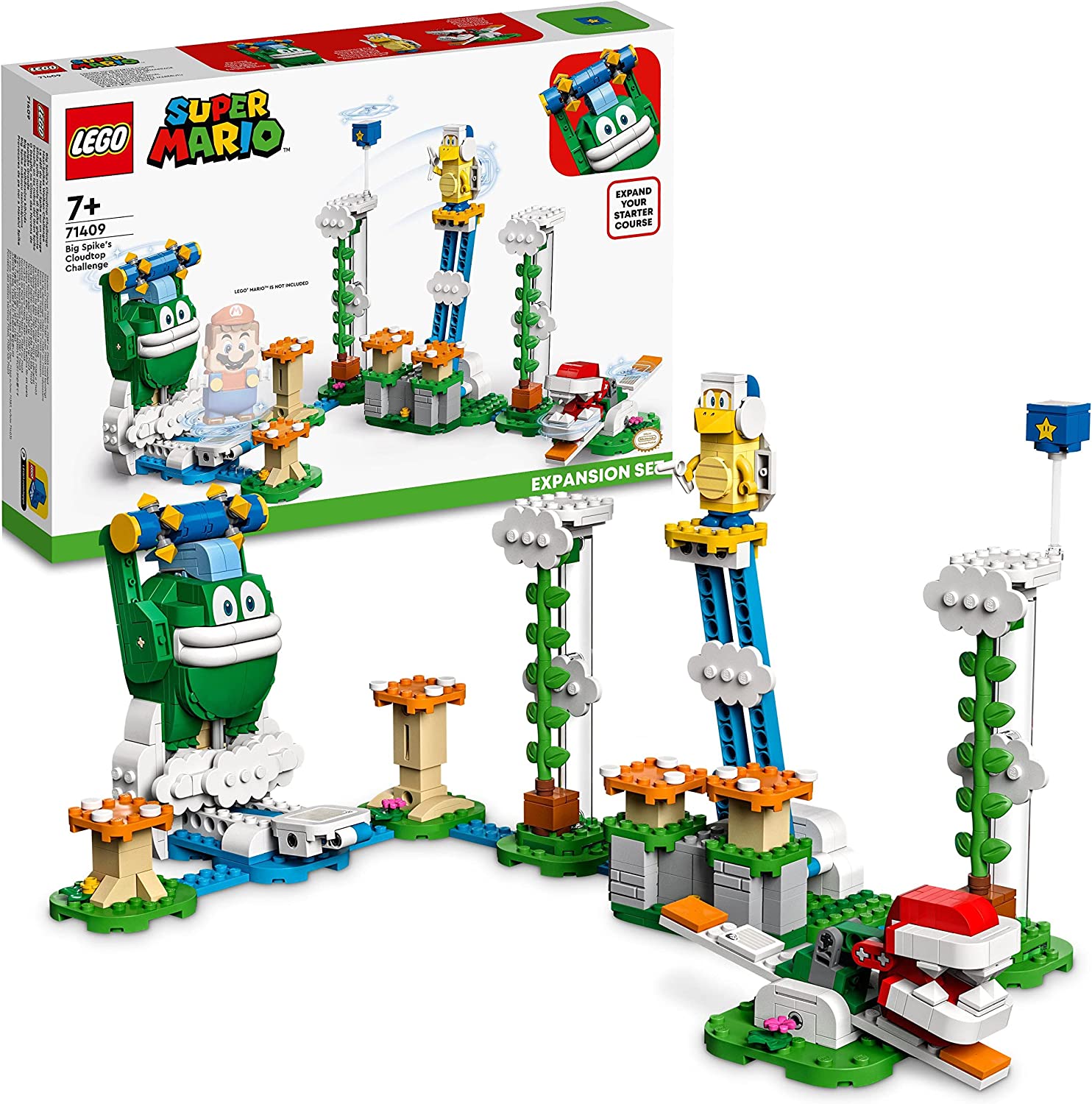 08cf047836cad8daa3c708aa12968a64 Lego Super Mario Pack espansione Sfida sulle nuvole di Spike gigante - immagine 1