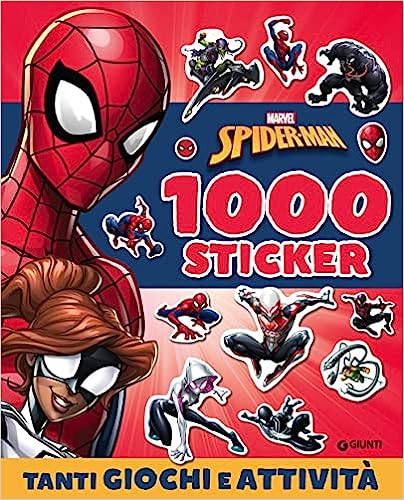 0953032cdf5c0a55b9f63df92ab9e013 SPIDERMAN 1000 STICKERS - immagine 1