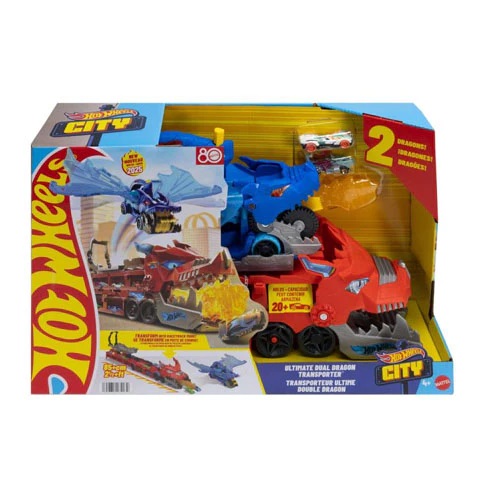 09f1a69bc250dac0e9f8f705dea9da68 Hot Wheels Drago Trasportatore Trasformabile - immagine 1