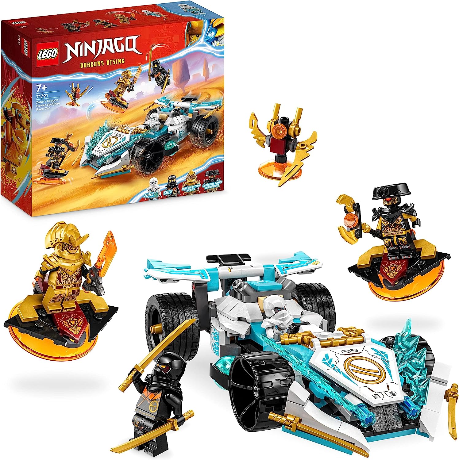 0a8b23c554bd997ded9e0575f1f9938e *Lego Ninjago Auto da corsa Spinjitzu Dragon Power di Zane - immagine 1