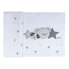 0b006f927fe18e7a1a0212795d35cce1 Picci Set lenzuolino letto 3 pz. ric. SMILE - GRIGIO - immagine 1