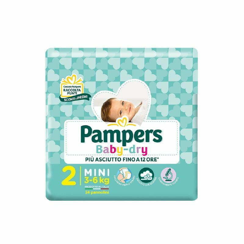 0d0ba9d1deb6c6f15c6501d8c711af36 Pampers Babydry Mini pz.24 - immagine 1