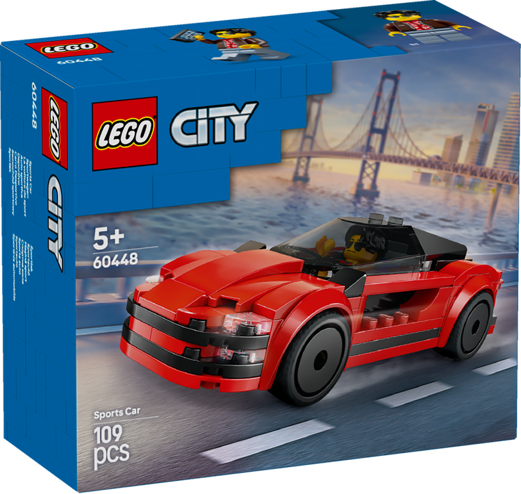 0d209dbdf61b8bb34c05d3ca8f31e78d Lego City Great Vehicles Auto Sportiva rossa - immagine 1