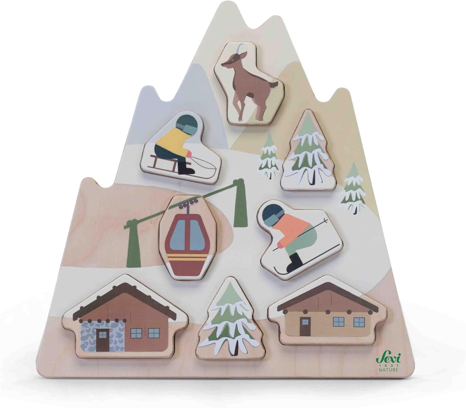 0dfd8a18269cad65299262f1fd47a906 Sevi Puzzle a Incastro (10 pz) - immagine 1