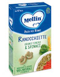 1034bd9f3fd9ad46a7d7bd2e28ea6030 Mellin Pastina Ranocchiette con Spinaci gr.280 100% grano duro - immagine 1