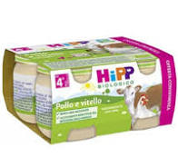 10b5113579513d78a6bfb7355c54ac86 Hipp Omogeneizzato gr.80x4 Pollo e Vitello - immagine 1
