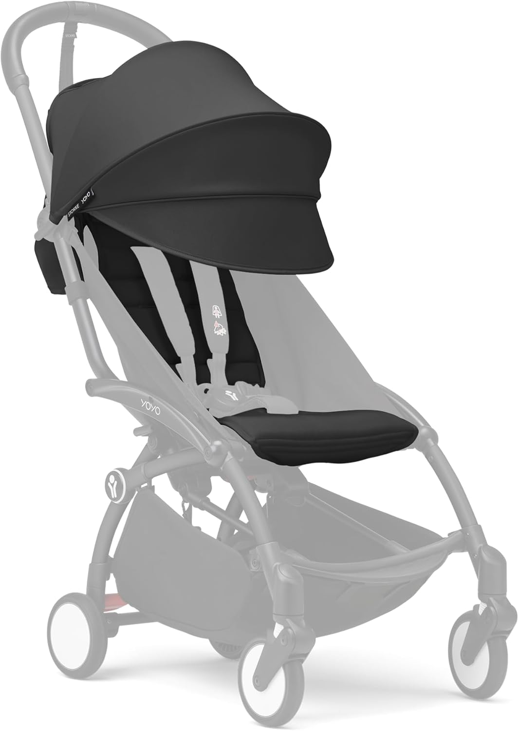 1152d10722769a54098b31e838b72970 Stokke Rivestimento passeggino 6+ YOYO Black - immagine 1