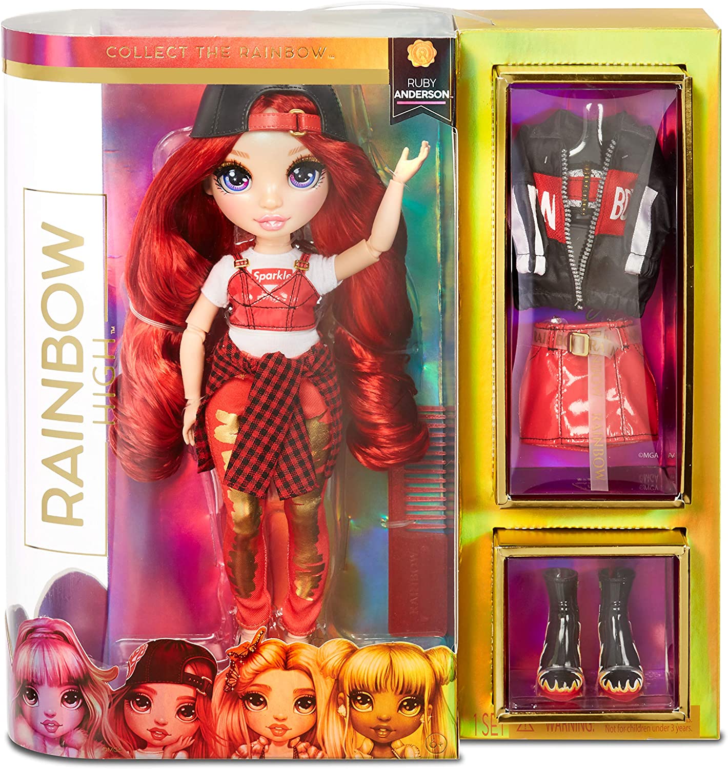 11f47c63f80619327707e63dc18569b1 Rainbow High Ruby Anderson Fashion Doll - immagine 1