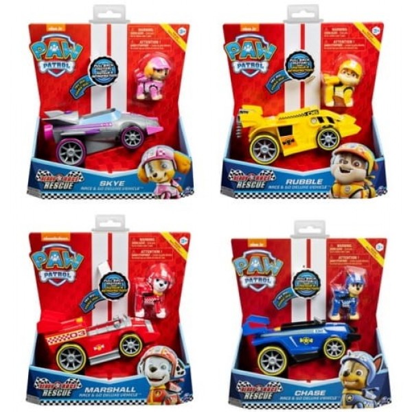 120f2f301d3649abbf43b8d5e6d6d626 Paw Patrol Veicoli Tematizzati Ready Rescue Racers - immagine 1