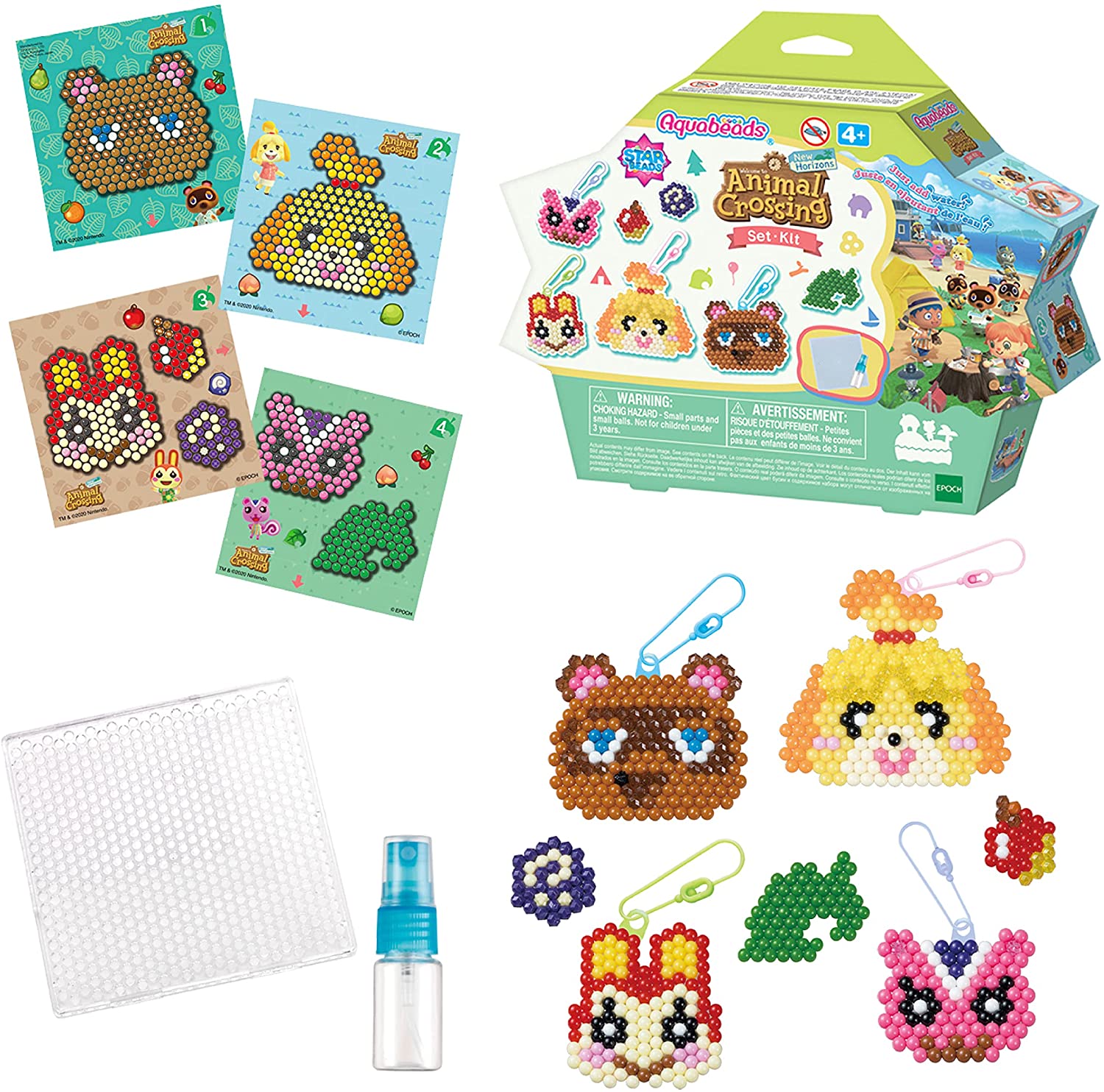 1361b9b4ac586fa332675f0eb1da7c21 Aquabeads - Animal Crossing: New Horizons Character Set - immagine 1