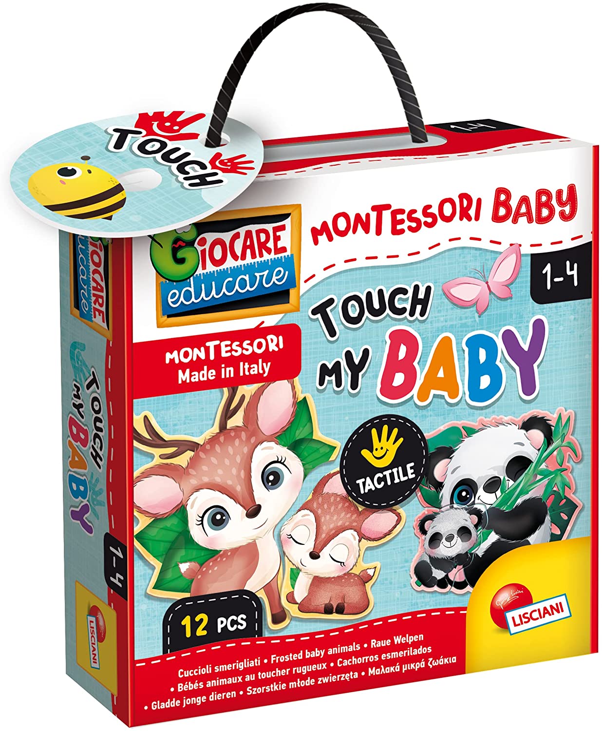 13ce2d22ec8df67750300b9cacc6d143 Lisciani Montessori Baby Touch Cards - immagine 1