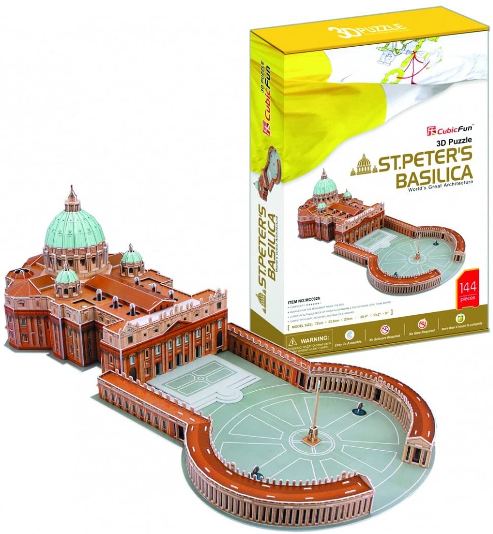 13e544ce719c04635e37296f47b69fee Cubic Fun Puzzle MONUMENTI MC: BASILICA DI SAN PIETRO - immagine 1