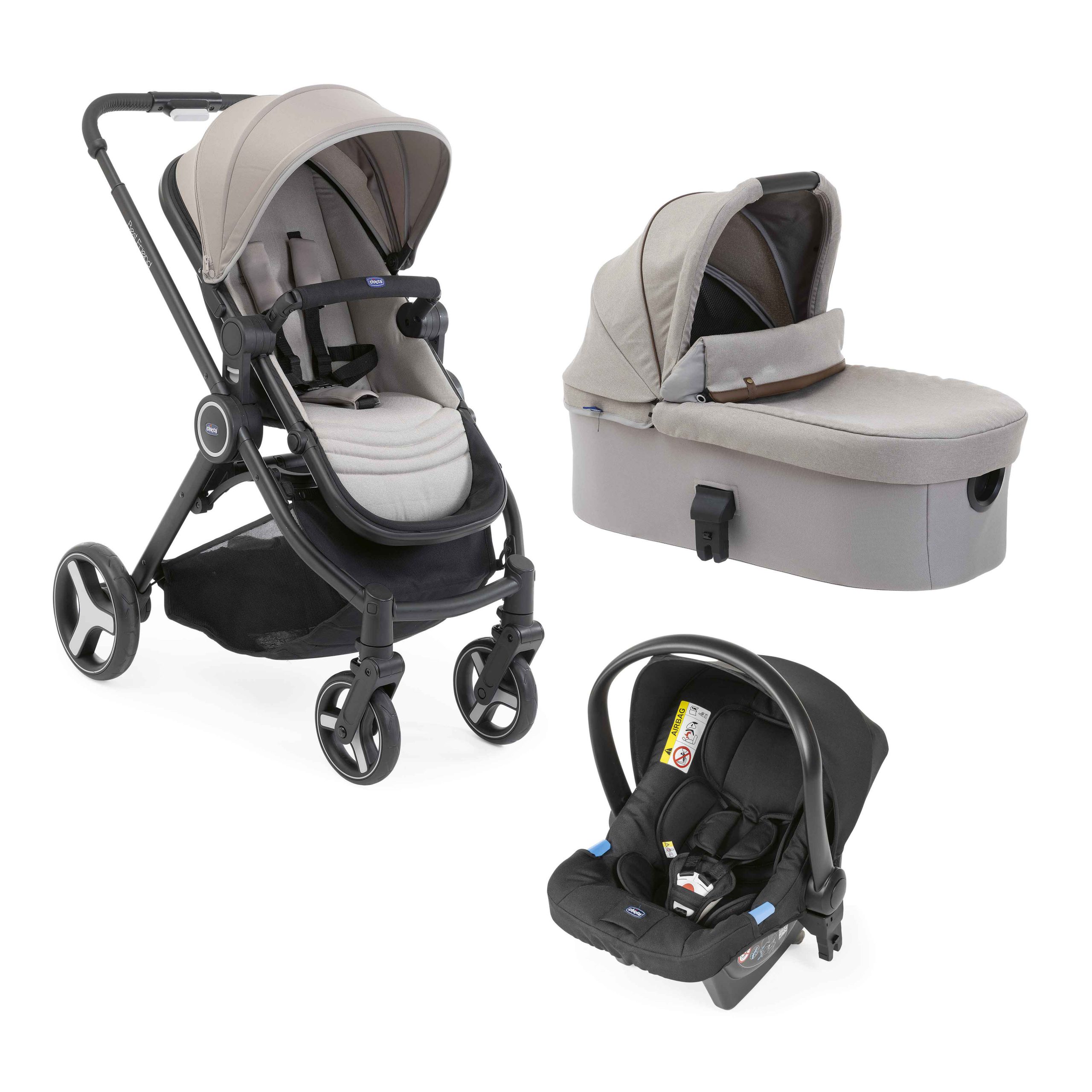 142aaf36767541ac1c34ec94c5fb6b32 Chicco Trio Best Friend Plus Comfort D.Taupe - immagine 1