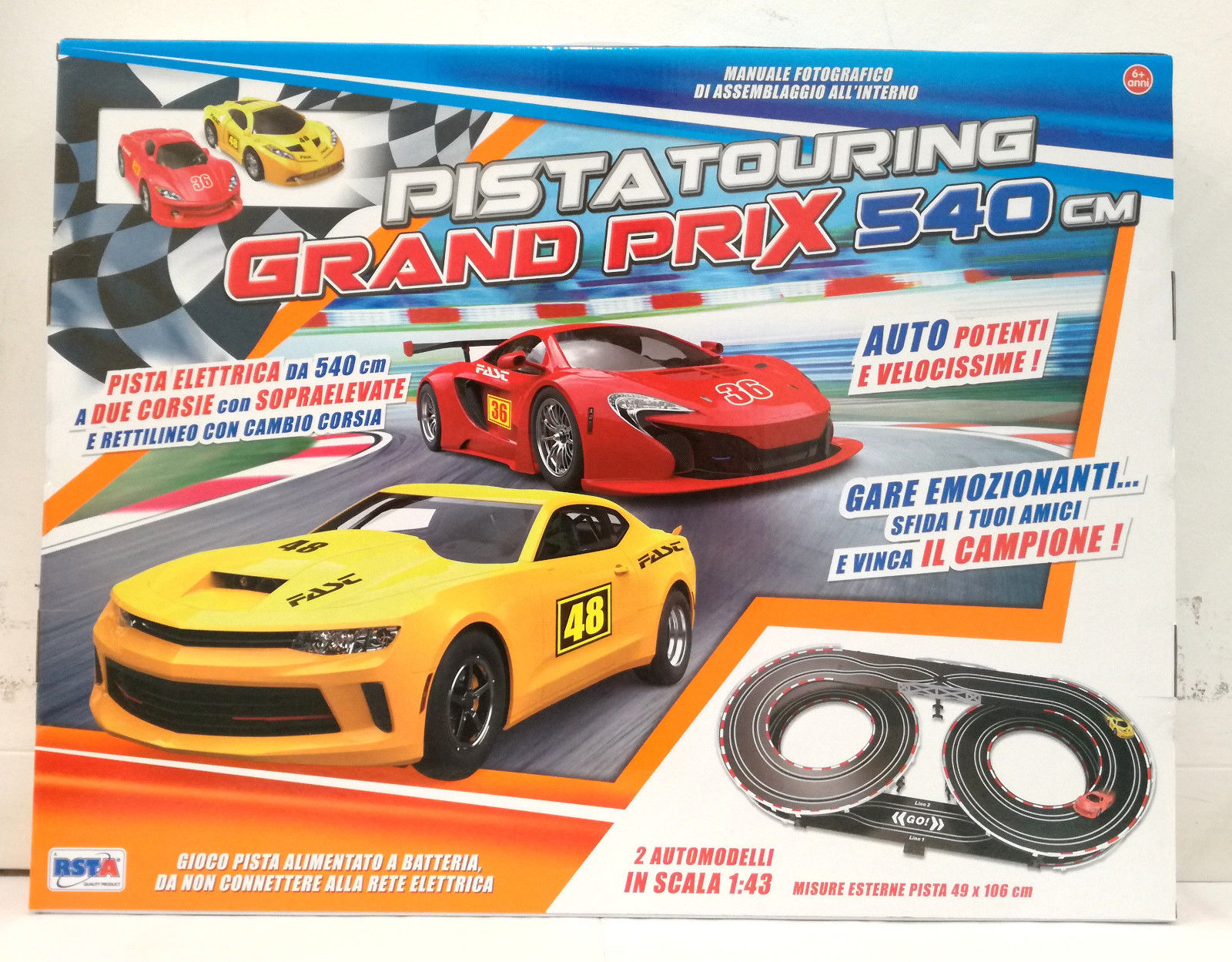 1493ebe2bb5ec70b87ffef76296de778 *Pista Touring Grand Prix Cm. 540 RSTA - immagine 1