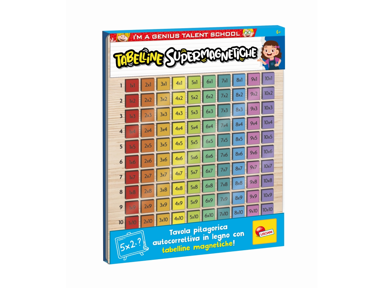 15f748ccd87347703c6f50e8d4126272 Lisciani I'm a Genius - Tabelline Supermagnetiche - immagine 1