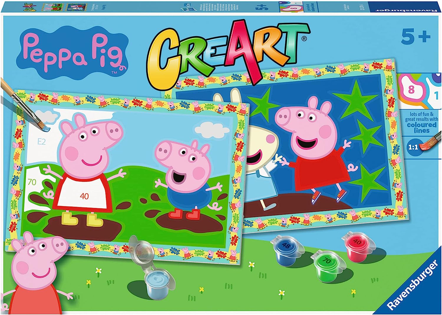 165482a8f2a5fcb7d9f09cd4beabbce6 Ravensburger CreArt Serie Junior: 2 x Peppa Pig - immagine 1