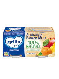 16de1d053e5ad449a15f5d9f15bb762d Mellin Omogeneizzato Albicocca/Banana/Mela Gr.100x2 - immagine 1