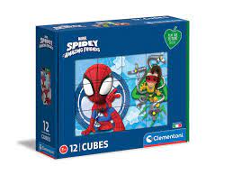 16e43862d58a4023aab3184e28c60c47 Clementoni Puzzle 12 cubi Spidey e i suoi Amici - immagine 1
