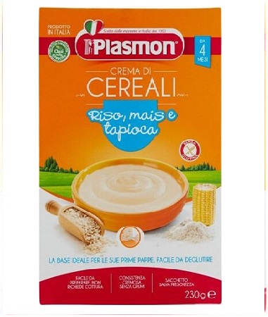 17d5eef9923f6e1a5f676fc468a27ab8 Plasmon Creme di Cereal gr. 230 - Crema di riso Mais e Tapioca - immagine 1
