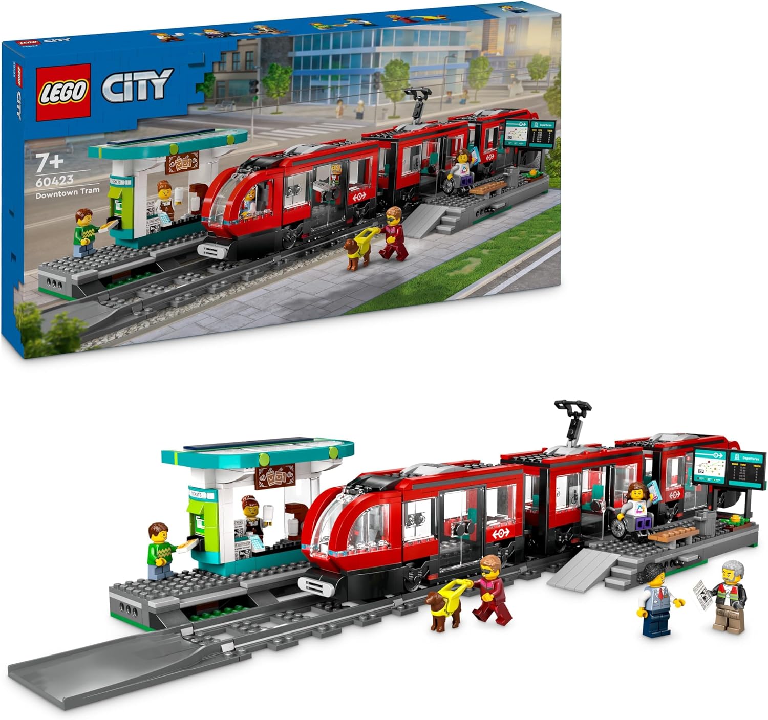 186177d034a6f4b620910345fb3fa8b5 Lego City Trains Tram e fermata del tram - immagine 1