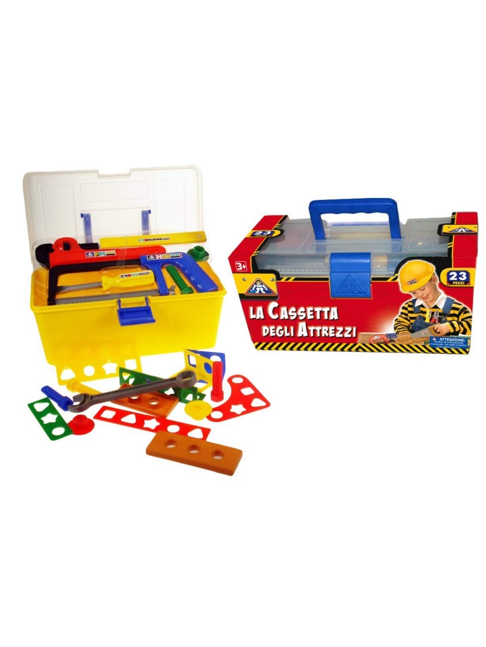 18fbef89f15866709ed862aadfdedbc9 Cassetta Attrezzi Lavoro 23 pezzi - immagine 1