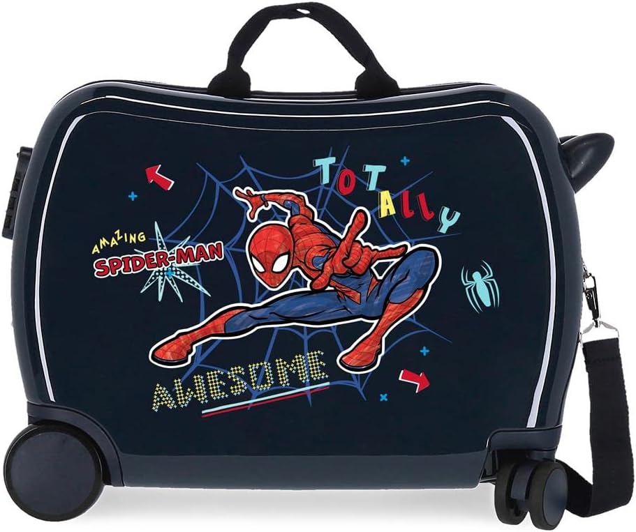 19c82e5a9983af80ffefa1eacec953c1 VALIGIA 4 RUOTE INF.ABS 4R. (2 MULTI) SPIDERMAN TOTALLY AWESOME - immagine 1