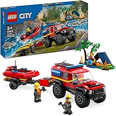 1aa83152419b2023a13f8664d689afff Lego City Fire Fuoristrada antincendio e gommone di salvataggio - immagine 1