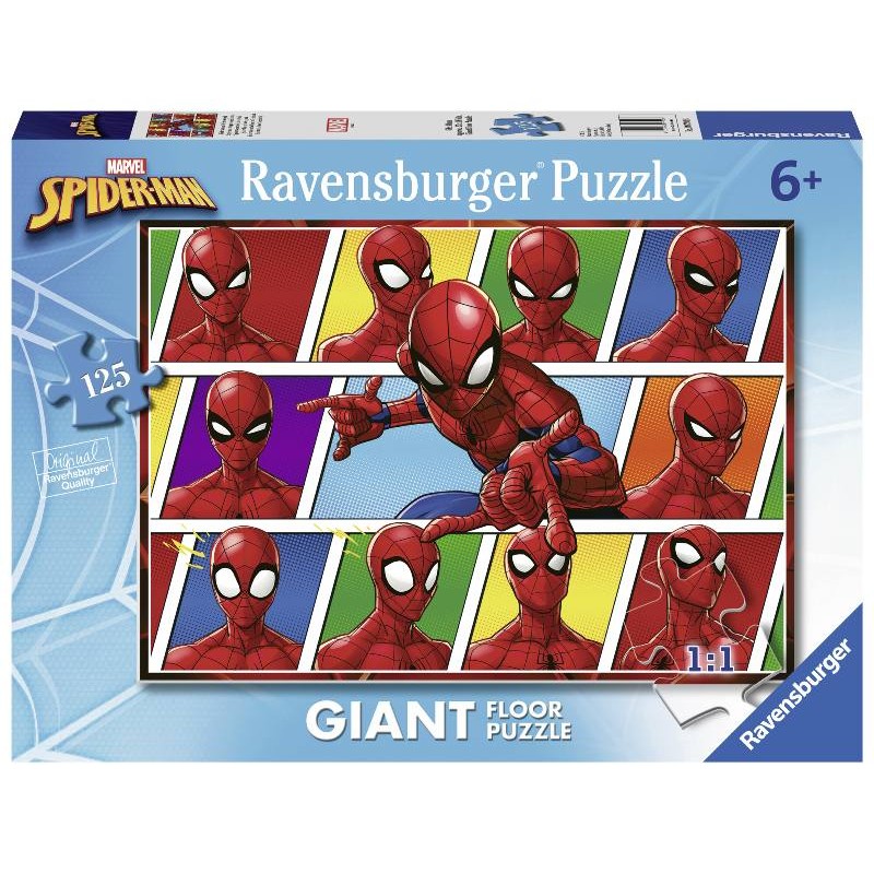 1b71f8662605f643cba35d7f5a6b4170 Ravensburger Puzzle 125 Pz Giant Pavimento Spiderman - immagine 1