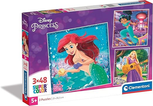1c01168c5f7fdb9f9f2f027e9175272f Clementoni Puzzle 3x48 pz. Square Princess - immagine 1