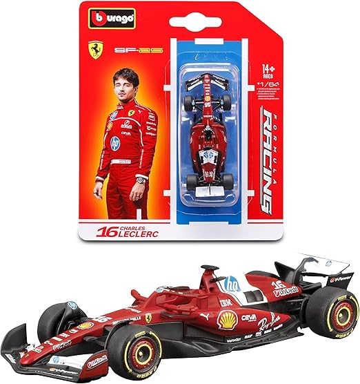1c16dd1be3e7b46e91dc2ac9635e7822 Ferrari SF25 #16 Charles Leclerc 1:64 Blister - immagine 1