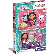 1c4929018e0014d1c151a0a6fdb20cbf Clementoni Puzzle 2x20 pz. Gabby's Dollhouse - immagine 1