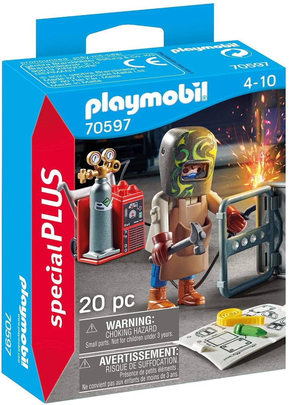 1cee513932e765b8b0c33fcf3019d220 PLAYMOBIL SPECIAL PLUS FABBRO CON FIAMMA OSSIDRICA - immagine 1