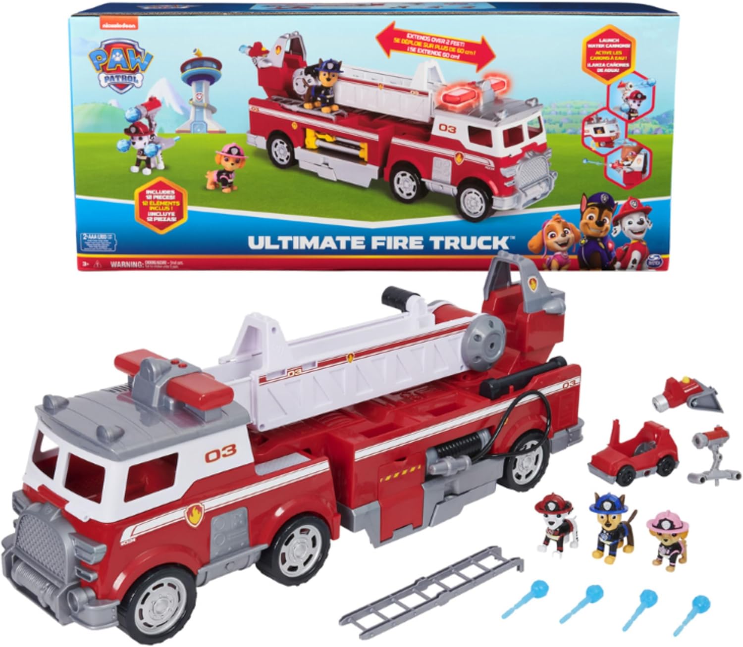 1d47cf54e85673c2ad4af813a4d91daa Paw Patrol Mega Camion dei Pompieri di Marshall - immagine 1