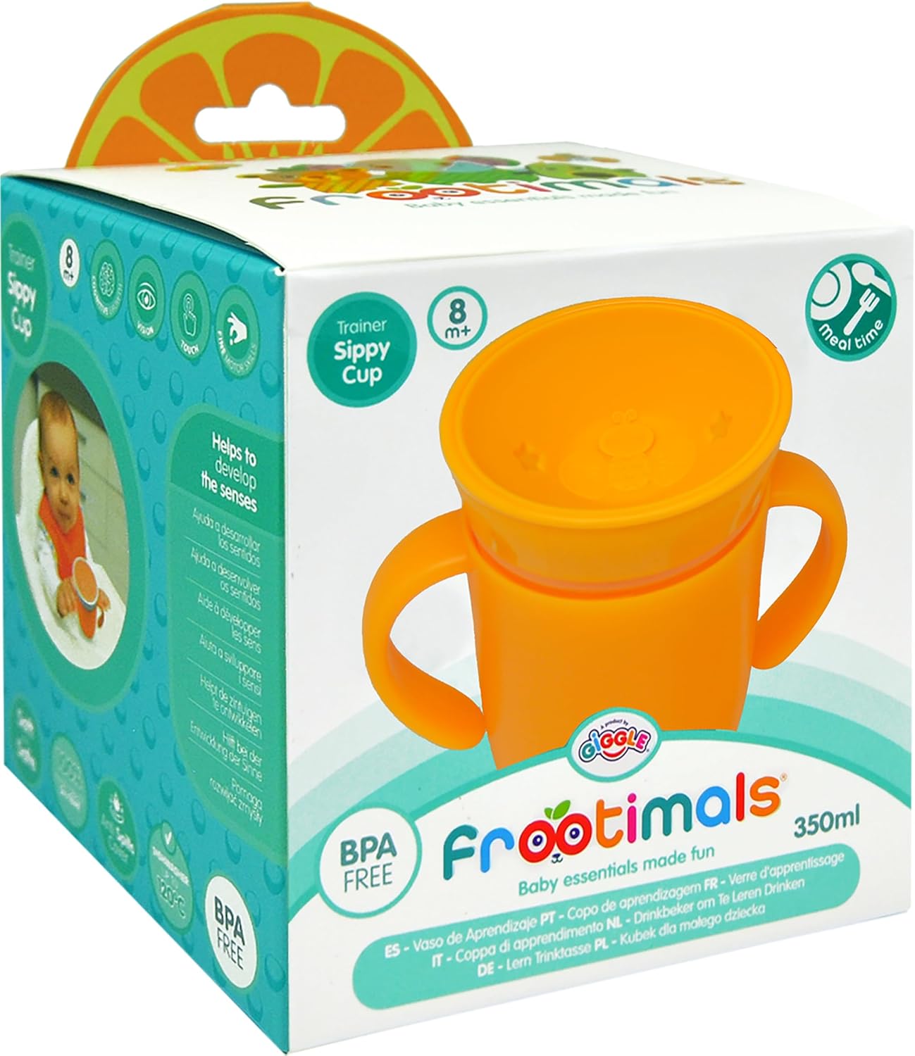 1d7b20c48c8e0461f5979543ed18cce5 Frootimals Tazza in melamina con Beccuccio Orange - immagine 1