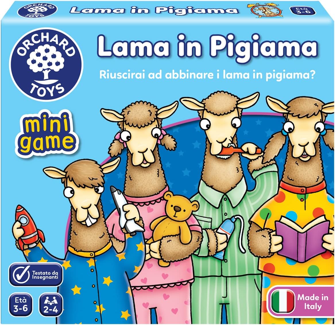 1d886860ae2c254ba39a0f503a7aea57 Orchard Toys - Mini Game - Lama in Pigiama - immagine 1