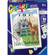 1e3b6413c033e07de362e8b547b663d9 Ravensburger CreArt Serie D - Coppia di Cavalli - immagine 1