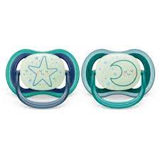 1ef0880ebe5b994889c4779791b258a6 Avent 2 Succhietti Ultra Air Night- 6-18 m - Maschio Stella/Luna - immagine 1