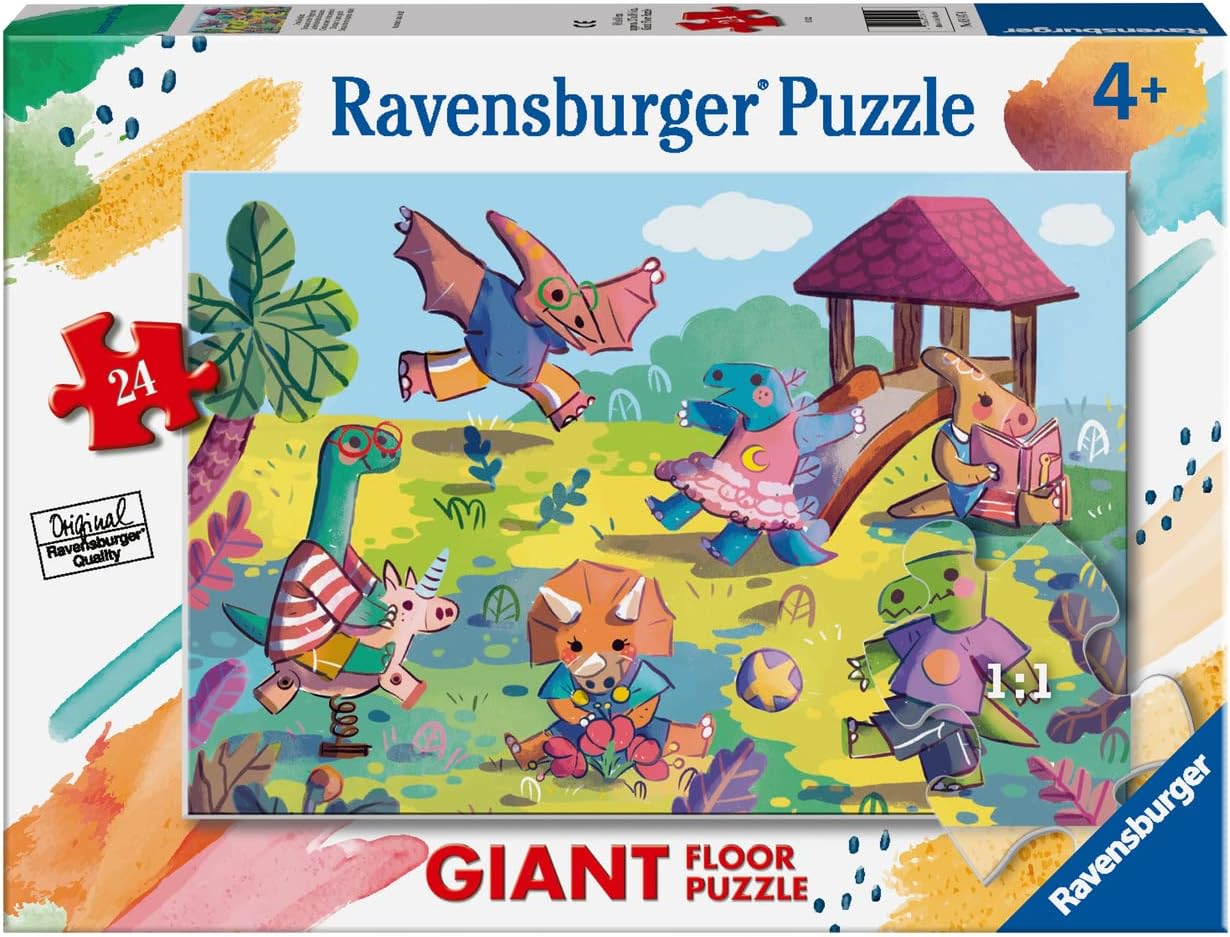 20e8728ab94721a2d932e10d7da14099 Ravensburger Puzzle 24 pz. Maxi Dinosauri al Parco Giochi - immagine 1